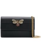 Gucci Bee Embellished Shoulder Bag - Black