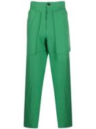 Comme Des Garçons Shirt Wide-leg Cargo Trousers - Green