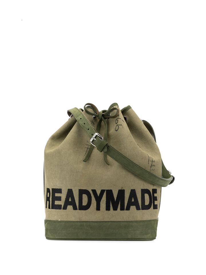 Readymade Drawstring Canvas Bag - Green