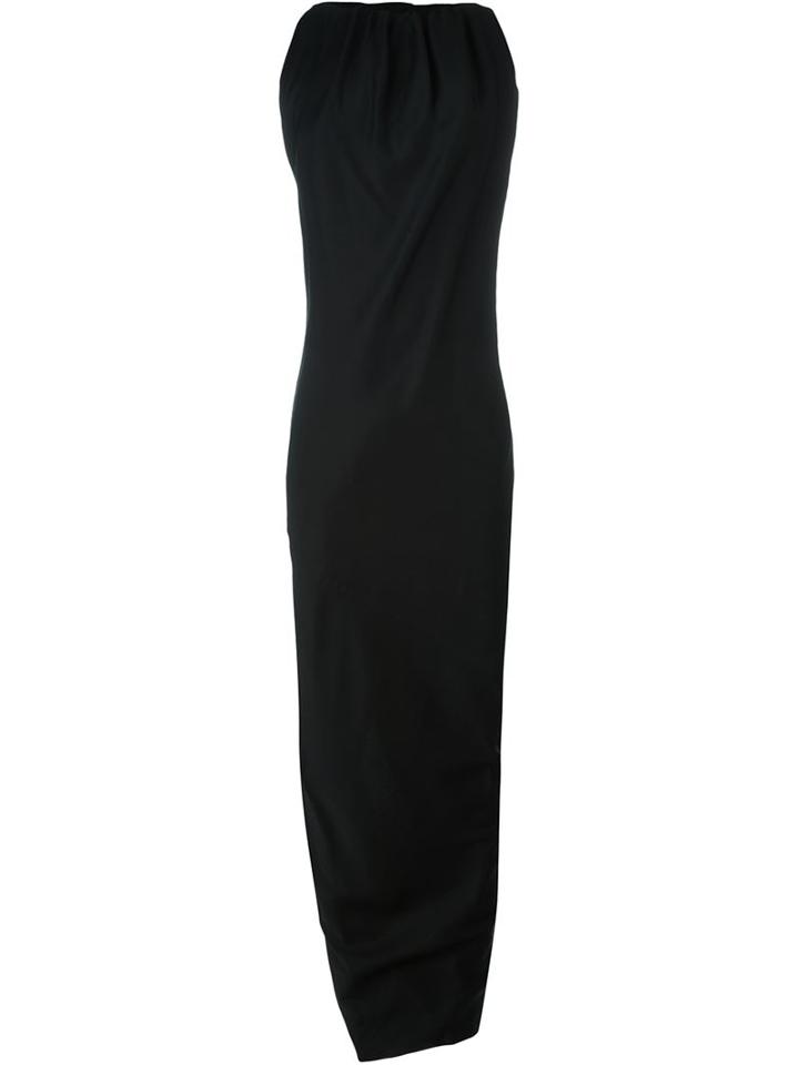 Rick Owens Draped Evening Dress, Women's, Size: 42, Black, Spandex/elastane/viscose
