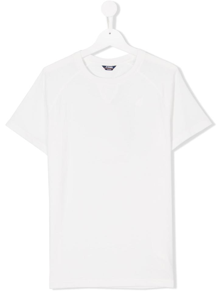 K Way Kids Teen Crew-neck T-shirt - White