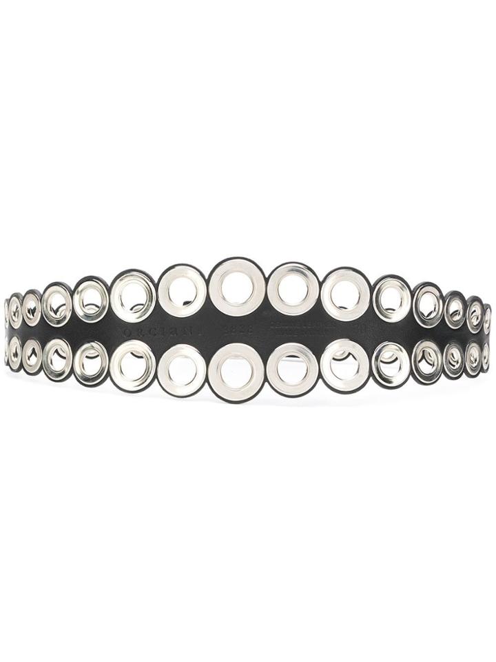 Orciani Multi Eyelet Belt - Black