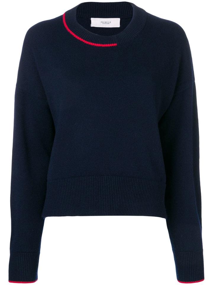 Pringle Of Scotland Loose-fit Cashmere Sweater - Blue