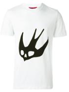 Mcq Alexander Mcqueen 'swallow' T-shirt, Men's, Size: Xl, White, Cotton