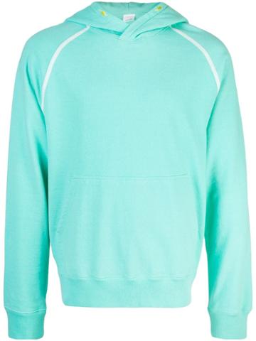 Childs Contrast Piped Hoodie - Green