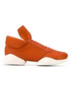 Rick Owens Rick Owens X Adidas Tech Runner Sneakers, Men's, Size: 8.5, Yellow/orange, Polyester/leather/sheep Skin/shearling/rubber