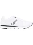 Calvin Klein Logo Mesh Trainers - White