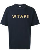 Wtaps - College Font Printed T-shirt - Men - Cotton - M, Blue, Cotton