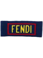 Fendi Logo Patch Headband - Blue