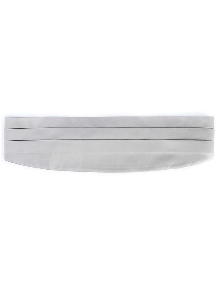 Armani Collezioni Tuxedo Belt, Men's, Grey, Silk