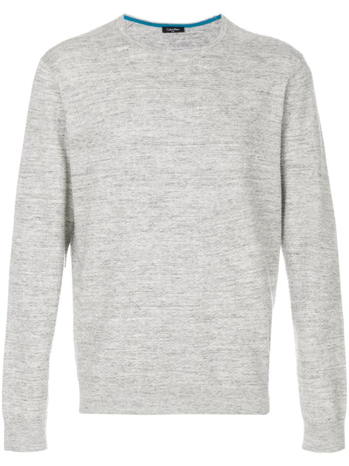 Calvin Klein Structured Knit Jumper - Grey