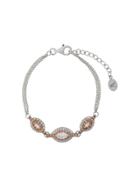 V Jewellery Rose Bracelet - Silver