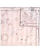 Alexander Mcqueen 'skull Constelation' Scarf, Women's, Pink/purple, Silk