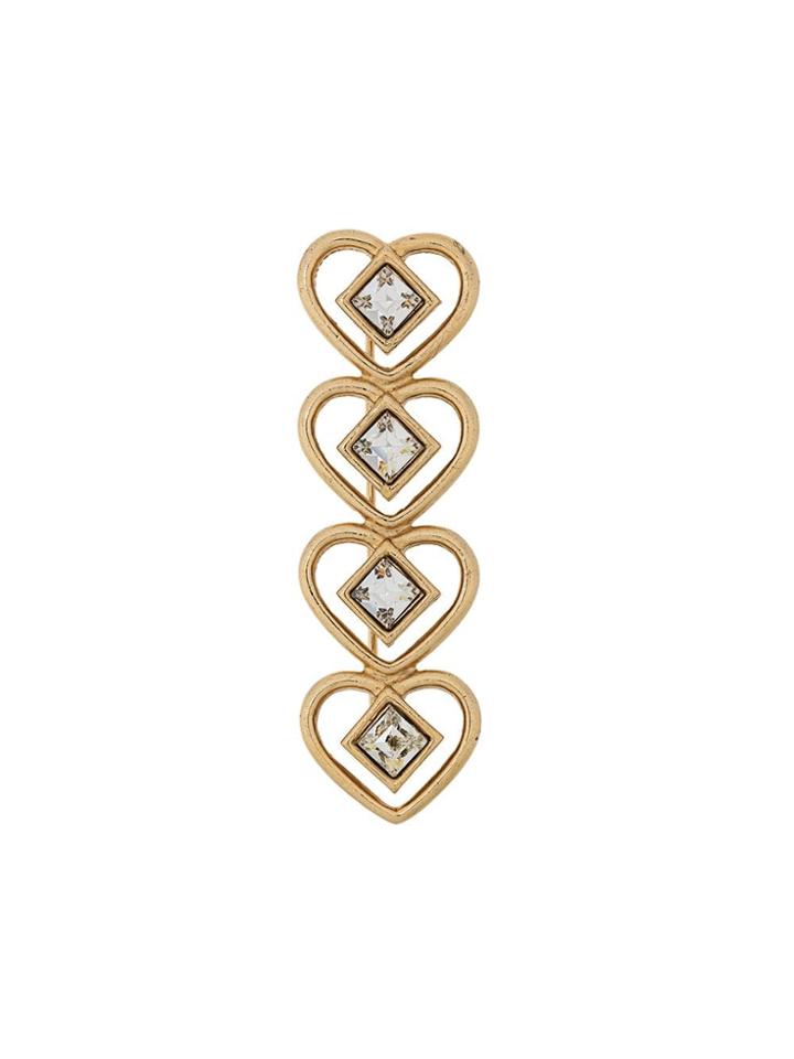 Givenchy Pre-owned Heart-shaped Brooch - Gold