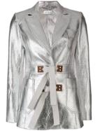 Altuzarra Metallic Tie Waist Bastille Jacket