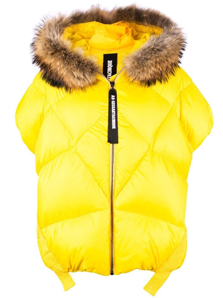 As65 Zipped Gilet - Yellow & Orange