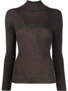 Lorena Antoniazzi Ribbed Turtleneck Jumper - Grey