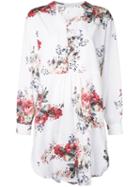 Antonio Marras Floral Print Tunic, Women's, Size: 44, White, Cotton