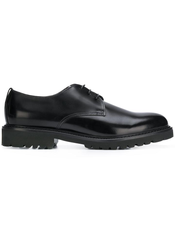 Doucal's Chunky Sole Derby Shoes - Black