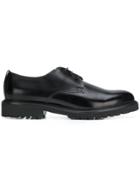 Doucal's Chunky Sole Derby Shoes - Black