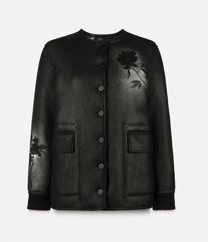 Christopher Kane Shearling Patch Pocket Jacket