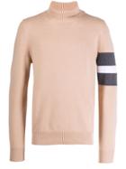 Maison Margiela Striped-sleeve Jumper - Neutrals