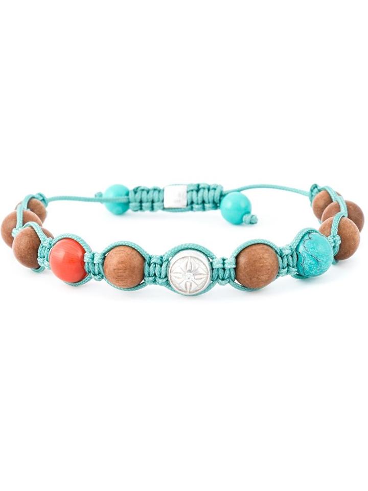 Shamballa Jewels Coral Diamond Beaded Bracelet, Women's, Red