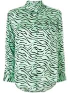 Olivia Rubin Zebra Print Shirt - Green