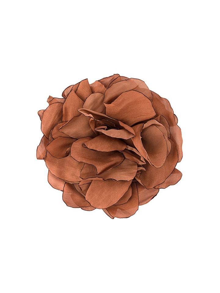 Lanvin Floral Design Brooch, Women's, Yellow/orange