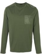 Prada Panelled Pocket T-shirt - Green