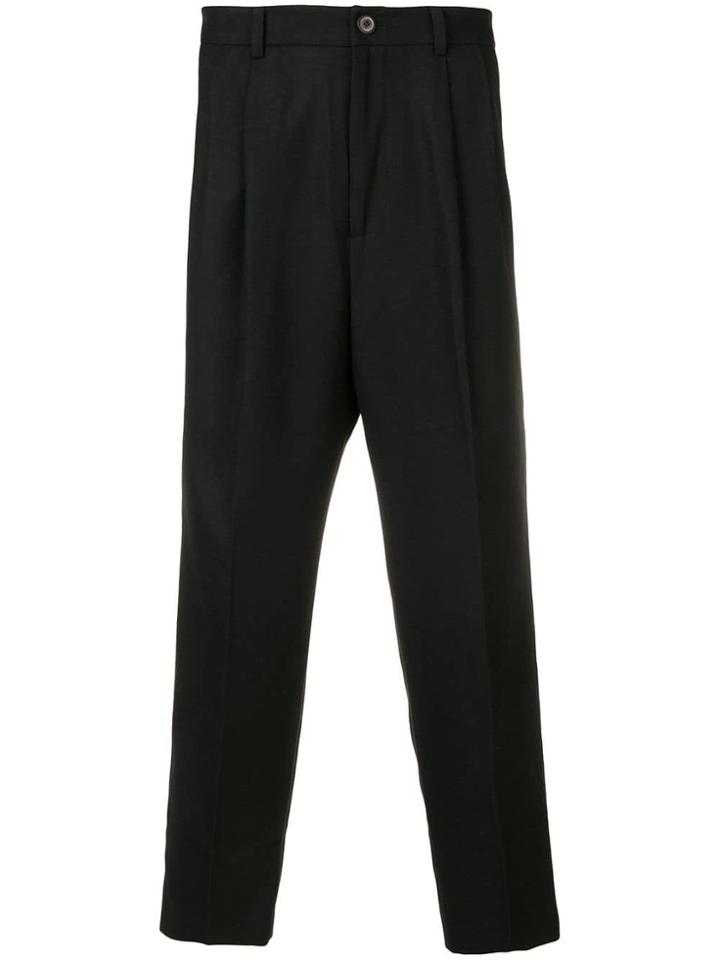 Ader Error Cropped Trousers - Black