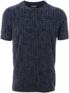 Giorgio Armani Tartan Plaid Effect Textured T-shirt