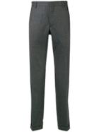 Prada Cropped Tapered Trousers - Grey