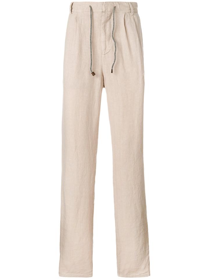 Brunello Cucinelli Loose-fit Trousers - Nude & Neutrals