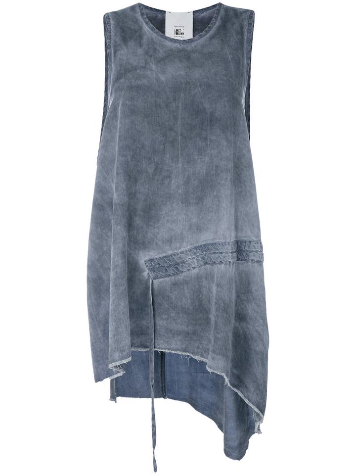 Lost & Found Rooms - Drawstring Detail Tank - Women - Tencel - M, Blue, Tencel