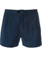 Dondup Button Fastening Swim Shorts, Men's, Size: S, Blue, Polyamide