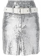 Iro Metallic Fitted Skirt