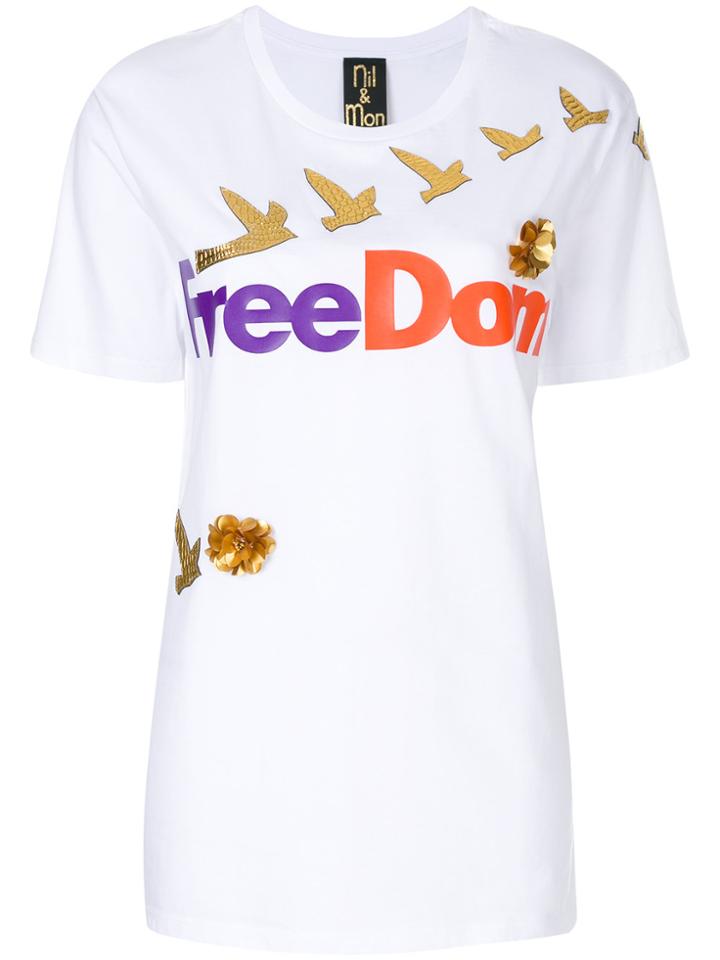 Nil & Mon Freedom T-shirt - White