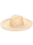 Gucci Moon Woven Wide Brim Hat - Nude & Neutrals