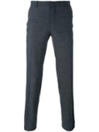 Wooyoungmi Classic Tailored Trousers, Men's, Size: 52, Grey, Polyester/rayon/wool