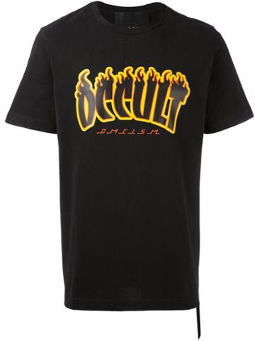 Omc Occult Print T-shirt, Men's, Size: Xl, Black, Cotton