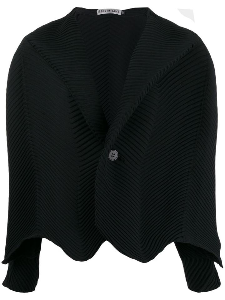 Issey Miyake Micro-pleated Jacket - Black