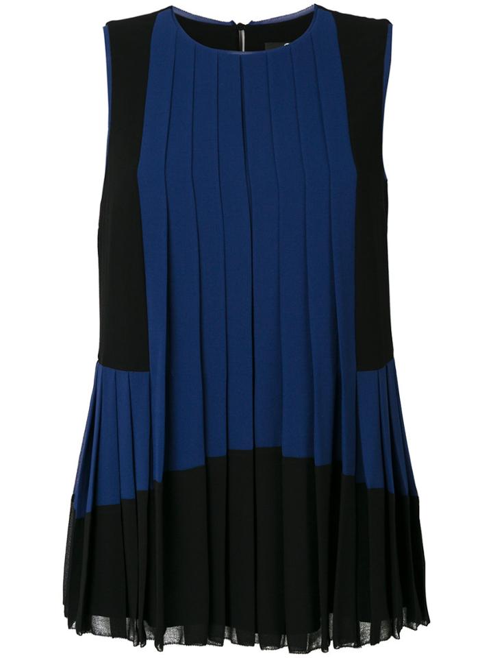 Ps By Paul Smith Pleated Tank - Blue