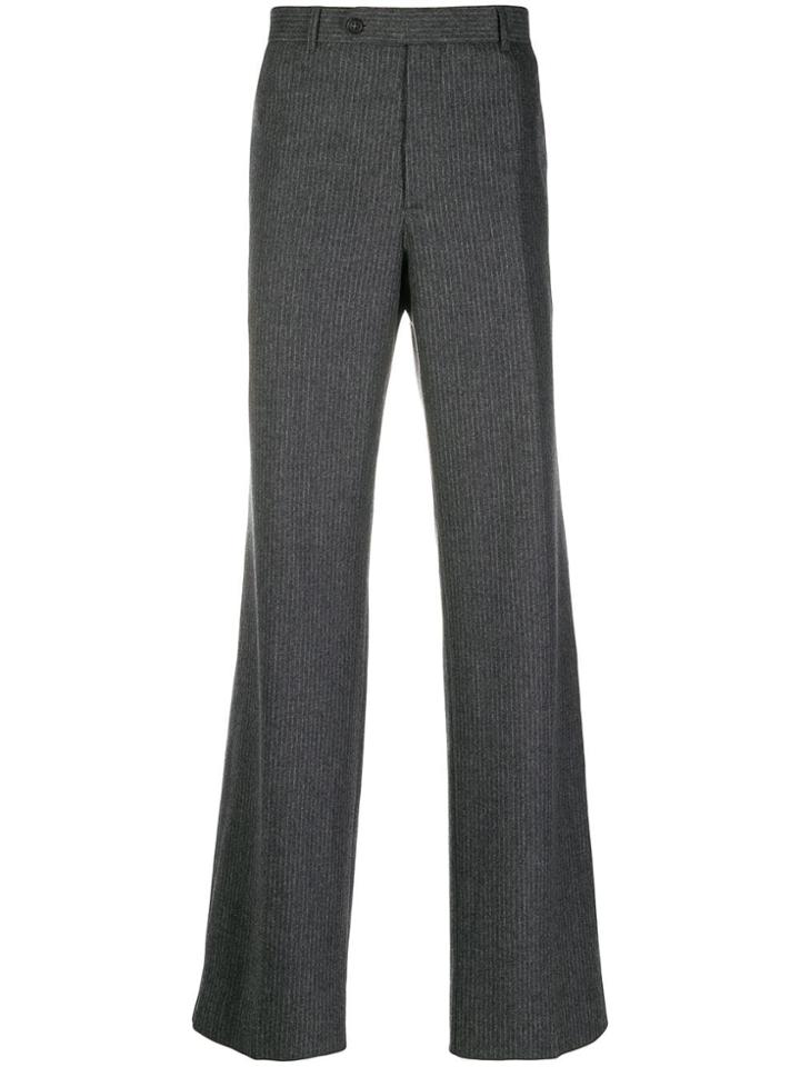 Helmut Lang Pinstripe Tailored Trousers - Grey