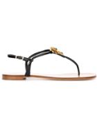 Giuseppe Zanotti Design Hollie Sandals, Women's, Size: 38, Black, Leather/glass