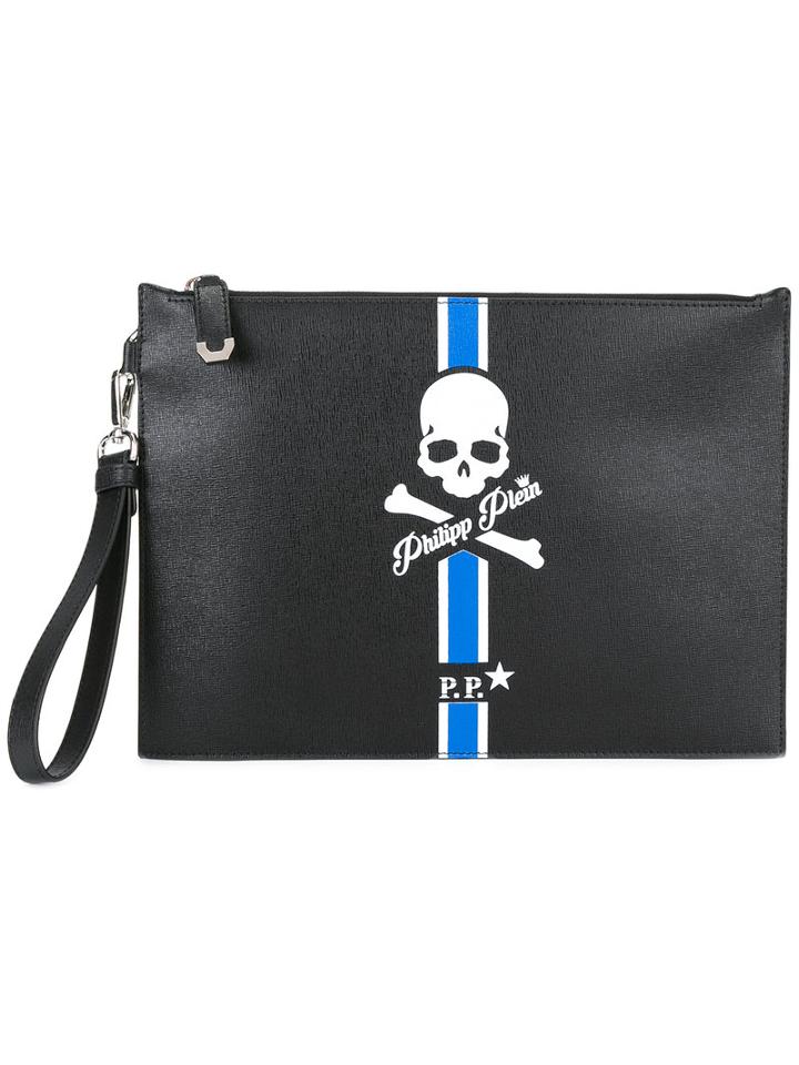 Philipp Plein Kingston Clutch, Men's, Black, Leather