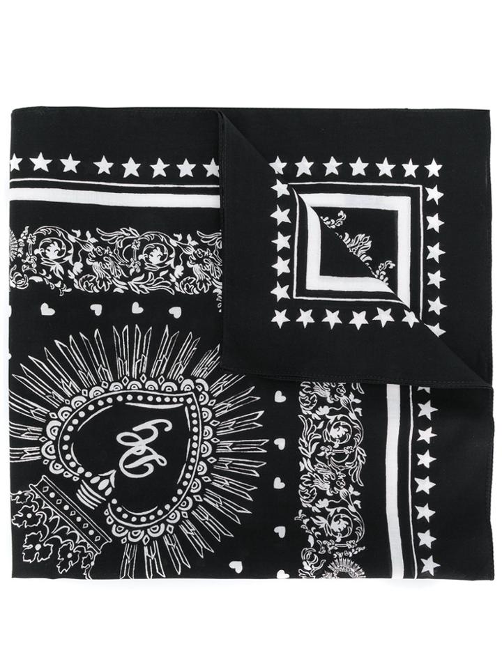 Dolce & Gabbana Sacred Heart Print Bandana - Black