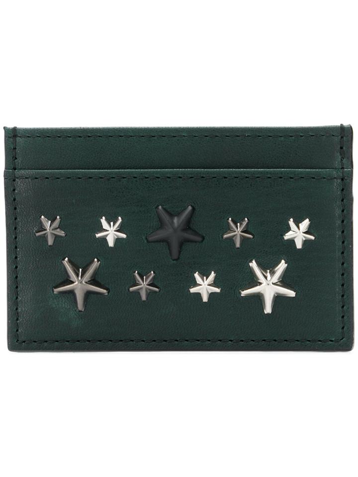 Jimmy Choo Star Stud Card Case - Green