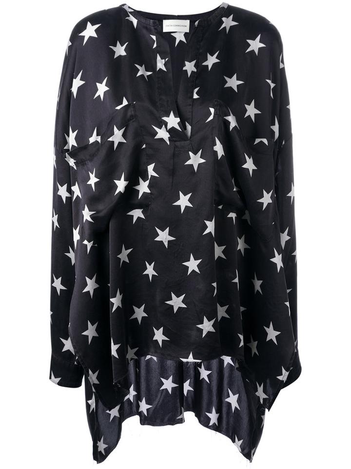 Faith Connexion - Star Over Tunic - Women - Silk - Xs, Blue, Silk