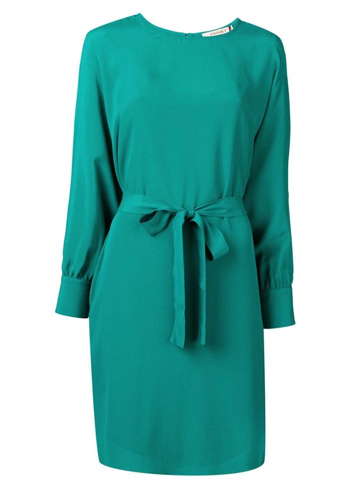 Twin-set Belted Shift Dress - Green